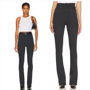 Mother The Tippy Top Runaway Heel Jeans in Faded Black sz 32